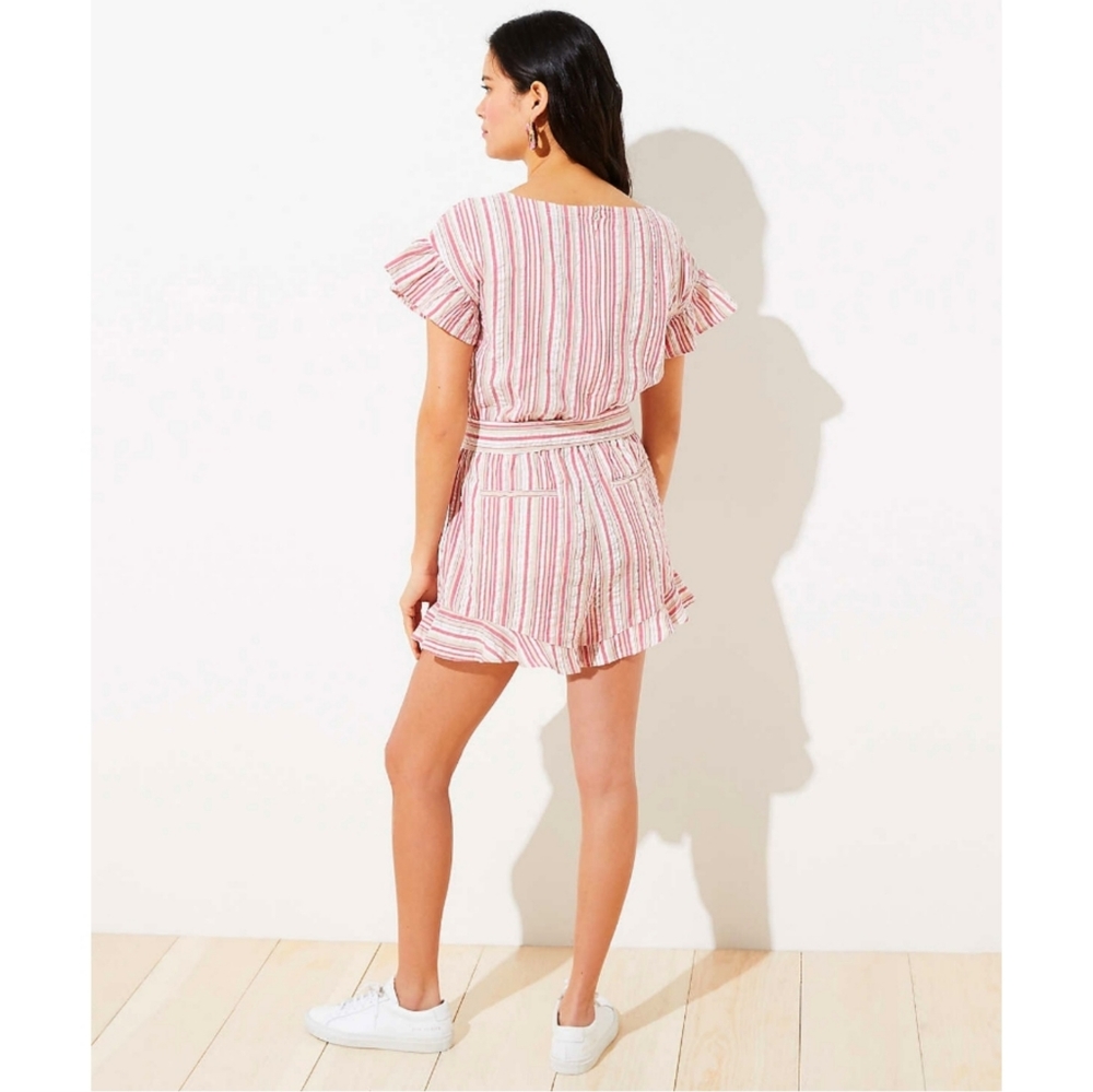 Loft Striped Ruffle Romper - Picture 3 of 5
